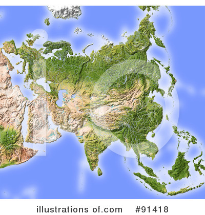 Royalty-Free (RF) Map Clipart Illustration by Michael Schmeling - Stock Sample #91418