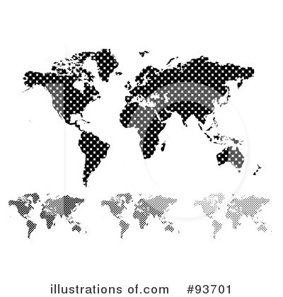 Royalty-Free (RF) Map Clipart Illustration by michaeltravers - Stock Sample #93701