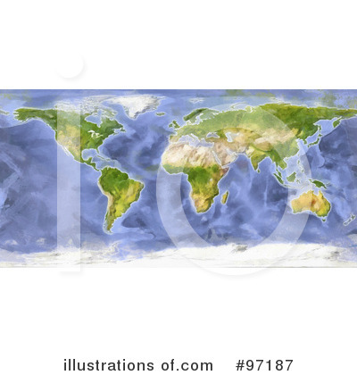 Royalty-Free (RF) Map Clipart Illustration by Michael Schmeling - Stock Sample #97187