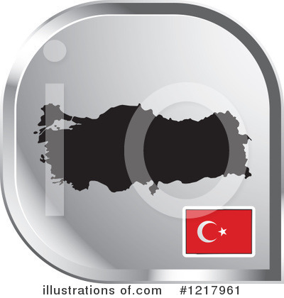 Turkey Flag Clipart #1217961 by Lal Perera