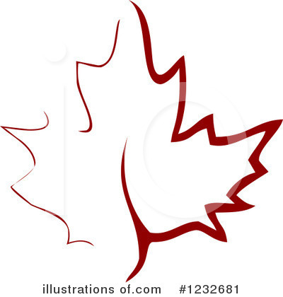 Royalty-Free (RF) Maple Leaf Clipart Illustration by Vector Tradition SM - Stock Sample #1232681