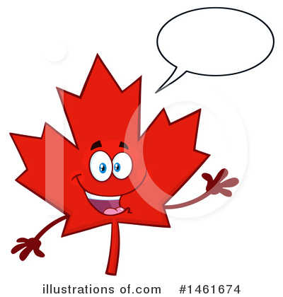 Royalty-Free (RF) Maple Leaf Clipart Illustration by Hit Toon - Stock Sample #1461674