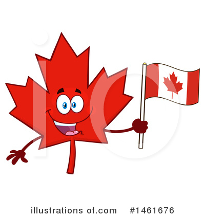 Royalty-Free (RF) Maple Leaf Clipart Illustration by Hit Toon - Stock Sample #1461676