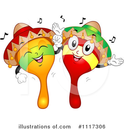 Royalty-Free (RF) Maracas Clipart Illustration by BNP Design Studio - Stock Sample #1117306