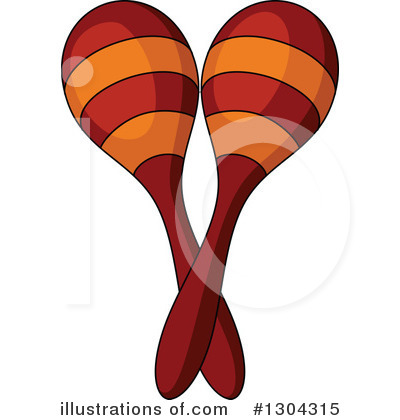 Royalty-Free (RF) Maracas Clipart Illustration by Vector Tradition SM - Stock Sample #1304315