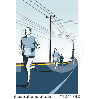 Royalty-Free (RF) Marathon Clipart Illustration by David Rey - Stock Sample #1241742