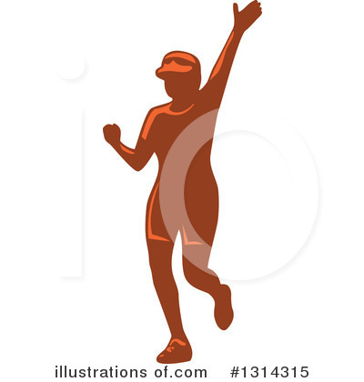 Royalty-Free (RF) Marathon Runner Clipart Illustration by patrimonio - Stock Sample #1314315