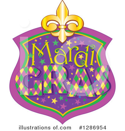 Royalty-Free (RF) Mardi Gras Clipart Illustration by Pushkin - Stock Sample #1286954