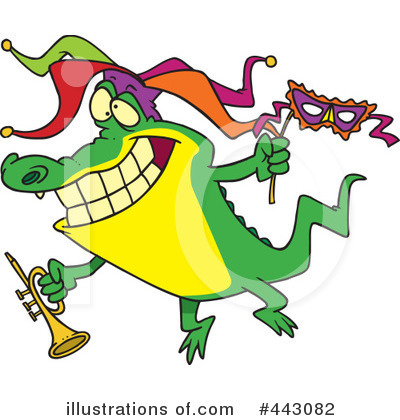 Royalty-Free (RF) Mardi Gras Clipart Illustration by toonaday - Stock Sample #443082