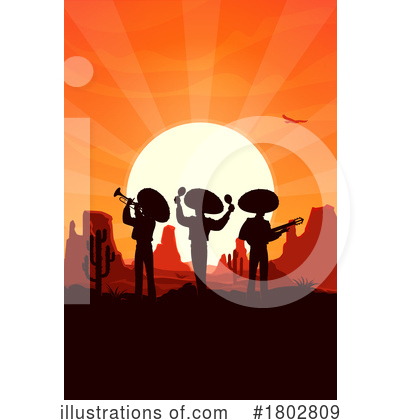 Mariachi Band Clipart #1802809 by Vector Tradition SM