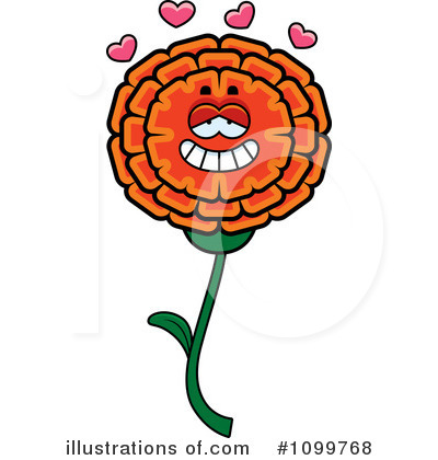 Royalty-Free (RF) Marigold Clipart Illustration by Cory Thoman - Stock Sample #1099768