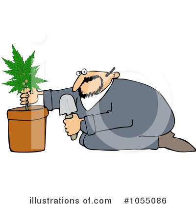 Royalty-Free (RF) Marijuana Clipart Illustration by djart - Stock Sample #1055086