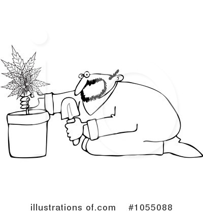 Royalty-Free (RF) Marijuana Clipart Illustration by djart - Stock Sample #1055088