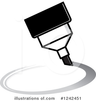 Royalty-Free (RF) Marker Clipart Illustration by Lal Perera - Stock Sample #1242451