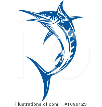 Royalty-Free (RF) Marlin Clipart Illustration by Vector Tradition SM - Stock Sample #1096123