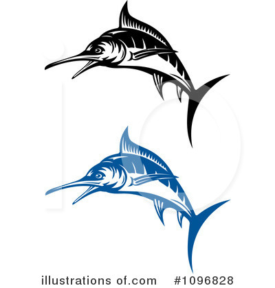 Royalty-Free (RF) Marlin Clipart Illustration by Vector Tradition SM - Stock Sample #1096828
