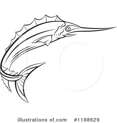 Royalty-Free (RF) Marlin Clipart Illustration by Lal Perera - Stock Sample #1188629