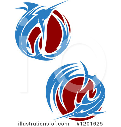 Royalty-Free (RF) Marlin Clipart Illustration by Vector Tradition SM - Stock Sample #1201625