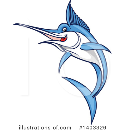 Royalty-Free (RF) Marlin Clipart Illustration by Vector Tradition SM - Stock Sample #1403326