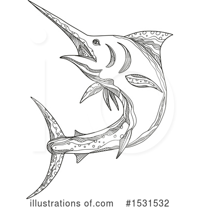 Royalty-Free (RF) Marlin Clipart Illustration by patrimonio - Stock Sample #1531532