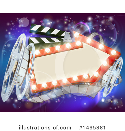 Clapper Board Clipart #1465881 by AtStockIllustration