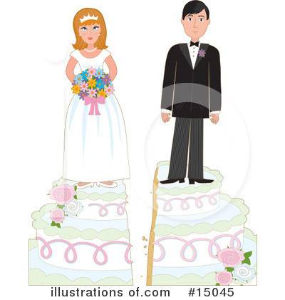 Royalty-Free (RF) Marriage Clipart Illustration by Maria Bell - Stock Sample #15045