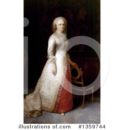 Royalty-Free (RF) Martha Washington Clipart Illustration by JVPD - Stock Sample #1359744