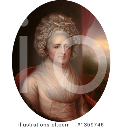 Royalty-Free (RF) Martha Washington Clipart Illustration by JVPD - Stock Sample #1359746