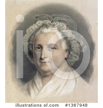 Royalty-Free (RF) Martha Washington Clipart Illustration by JVPD - Stock Sample #1367948