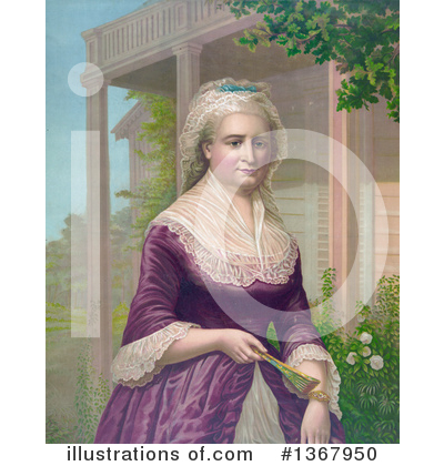 Royalty-Free (RF) Martha Washington Clipart Illustration by JVPD - Stock Sample #1367950