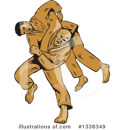 Judo Clipart #1338349 by patrimonio