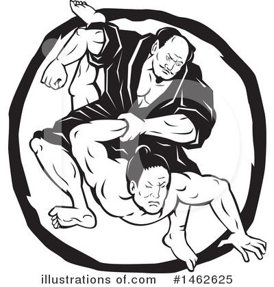 Royalty-Free (RF) Martial Arts Clipart Illustration by patrimonio - Stock Sample #1462625
