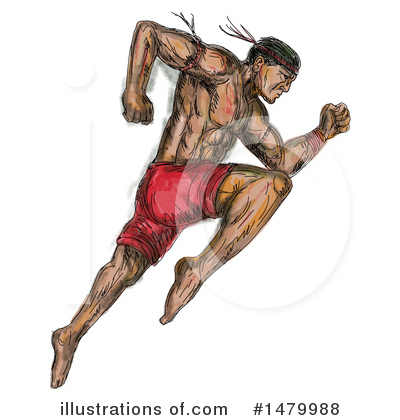 Royalty-Free (RF) Martial Arts Clipart Illustration by patrimonio - Stock Sample #1479988