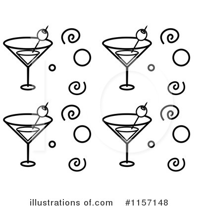 Royalty-Free (RF) Martini Clipart Illustration by Cory Thoman - Stock Sample #1157148
