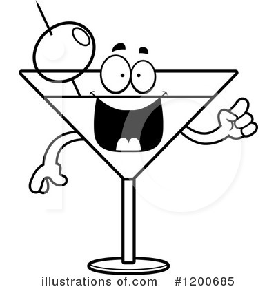 Royalty-Free (RF) Martini Clipart Illustration by Cory Thoman - Stock Sample #1200685