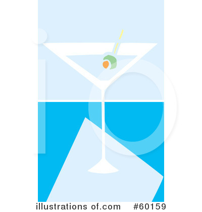 Royalty-Free (RF) Martini Clipart Illustration by xunantunich - Stock Sample #60159