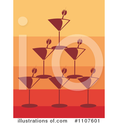 Royalty-Free (RF) Martinis Clipart Illustration by Amanda Kate - Stock Sample #1107601