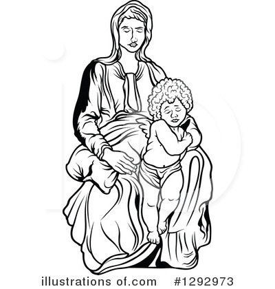 Royalty-Free (RF) Mary Clipart Illustration by dero - Stock Sample #1292973