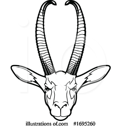 Gazelle Clipart #1695260 by Vector Tradition SM