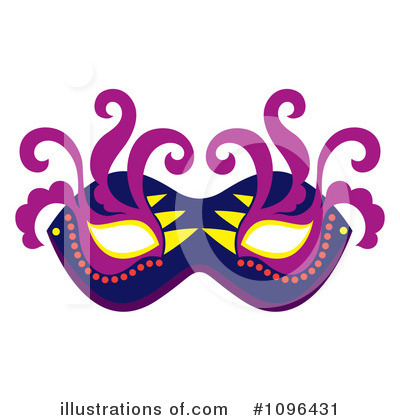 Royalty-Free (RF) Mask Clipart Illustration by Cherie Reve - Stock Sample #1096431