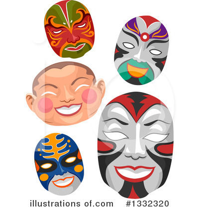 Royalty-Free (RF) Mask Clipart Illustration by BNP Design Studio - Stock Sample #1332320