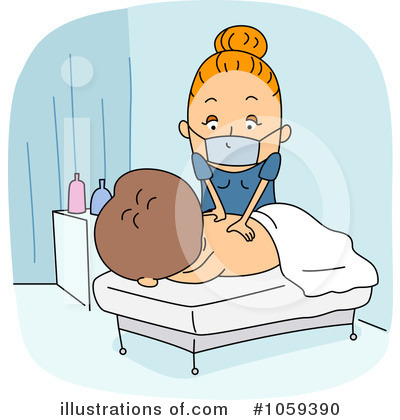 Royalty-Free (RF) Massage Clipart Illustration by BNP Design Studio - Stock Sample #1059390