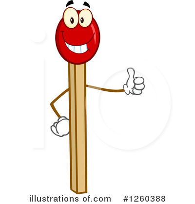 Match Stick Clipart #1260388 by Hit Toon