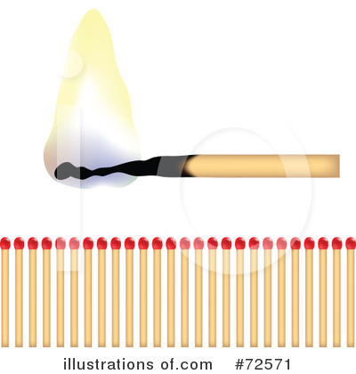 Royalty-Free (RF) Matches Clipart Illustration by cidepix - Stock Sample #72571