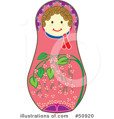 Royalty-Free (RF) Matryoshka Doll Clipart Illustration by Cherie Reve - Stock Sample #50920