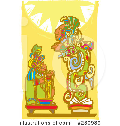 Royalty-Free (RF) Mayan Clipart Illustration by xunantunich - Stock Sample #230939