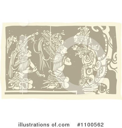 Royalty-Free (RF) Mayan God Clipart Illustration by xunantunich - Stock Sample #1100562