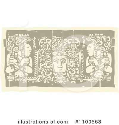 Royalty-Free (RF) Mayan God Clipart Illustration by xunantunich - Stock Sample #1100563