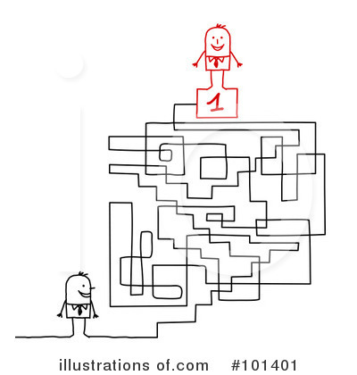 Royalty-Free (RF) Maze Clipart Illustration by NL shop - Stock Sample #101401
