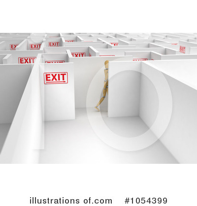 Royalty-Free (RF) Maze Clipart Illustration by stockillustrations - Stock Sample #1054399